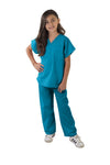 Kids Scrubs Super Soft Children Scrub Set Kids Dress Up (2/3, Teal)