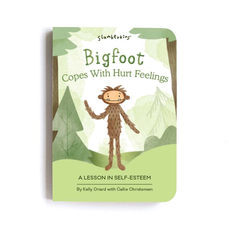 Slumberkins 14' Bigfoot Kin & 2 Board Books Complete Set Bundle | Soft Plush Toy For Ages 0+ | Enhances Self-Esteem & Positive Relationships (Bigfoot Kin Plush + 2 Board Books)