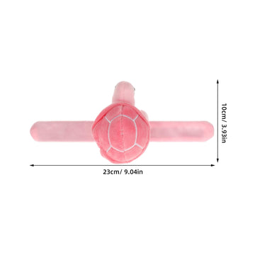 Abaodam Turtle Slap Bracelet Plush Stuffed Animal Slap Bracelet Hugger Snap Wrist Band for Kids Birthday Party Favors