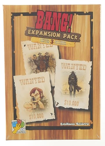 dV Giochi Bang Expansion Pack Card Game - Multicoloured, Cardboard, 5.5"x7.75"x1.25", Model DVG9118