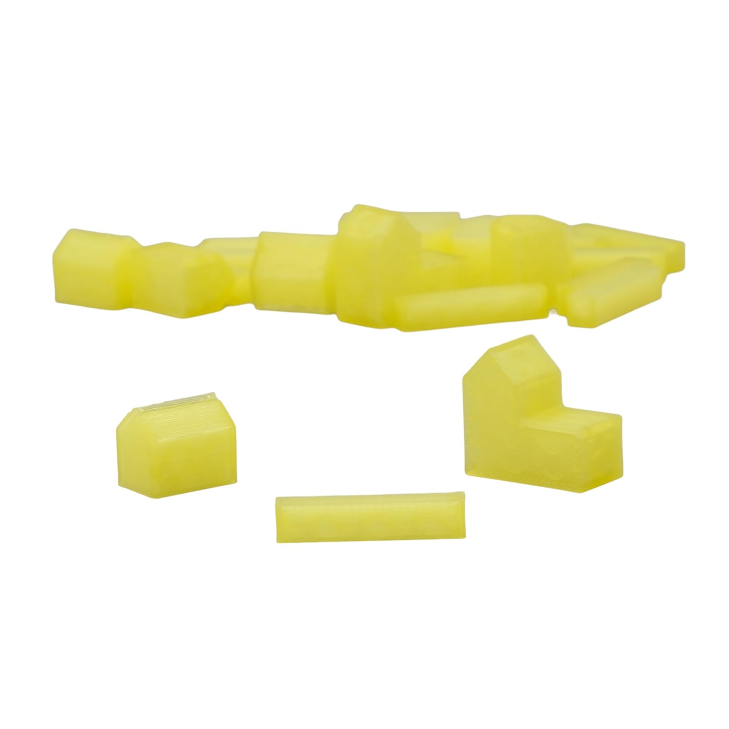 Bkprint3D Replacement Pieces For Catan Board Game | Settlers Pieces | 82 Colors | Base Set | (70_Translucent_Yellow)