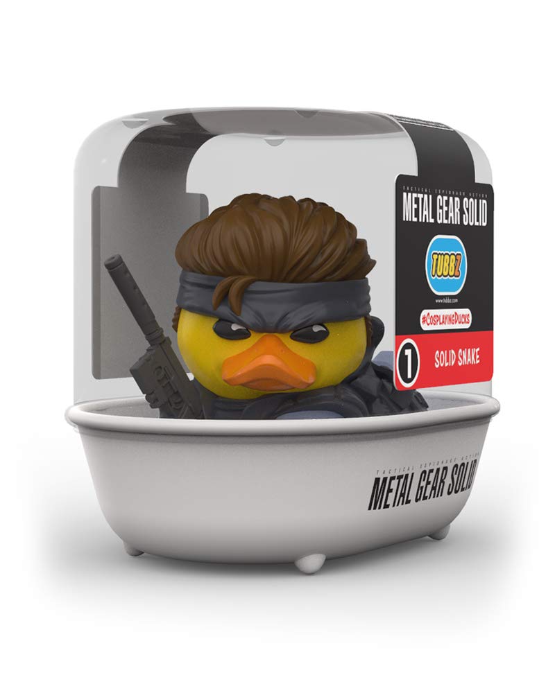 Tubbz Solid Snake Collectible Rubber Duck Vinyl Figure – Official Metal Gear Solid Merchandise – Action Pc & Video Games