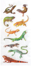 Playhouse Soft Puffy 9-piece Sticker Sheet Sheet for Crafts, Trading & Collecting - Leapin Lizards 1 Pack