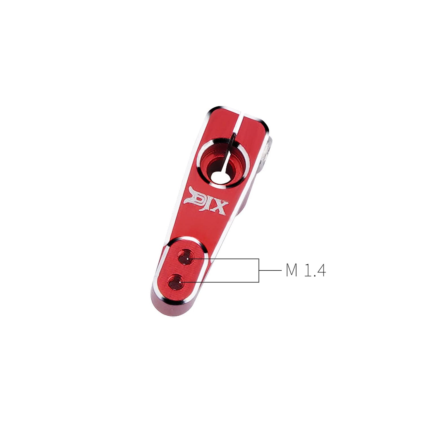DJX 2PCS Aluminum 15T Emax Servo Horn for 1/24 RC Crawler Car Axial SCX24 90081 Upgrades Parts (Red)