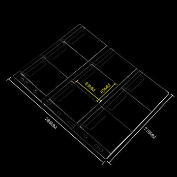 9 Pocket Coin Pages, 10 Sheets Plastic Coin Holders Stamp Collector Supplies for Coin Stamp Currency Collection