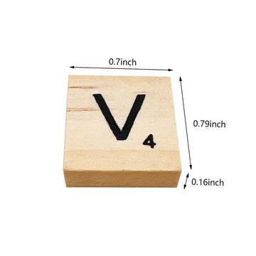 Xysmzm 400 Pcs Scrabble Letters, Wood Scrabble Tiles For Crafts