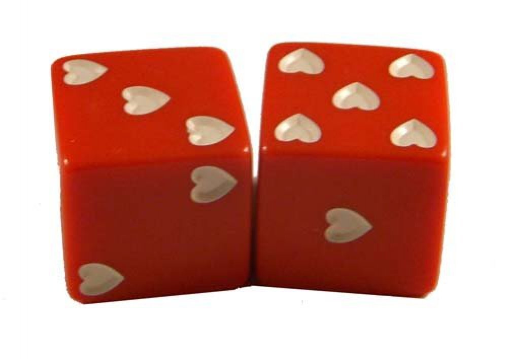 Koplow Games Red Sweetheart Dice d6 25mm 2ea