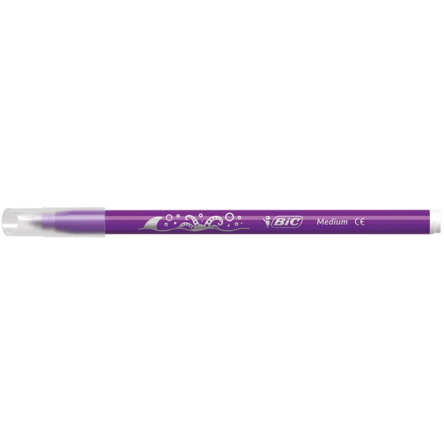 Bic Kids Kid Couleur Felt Tip Colouring Pens - Assorted Colours, Cardboard Wallet Of 12