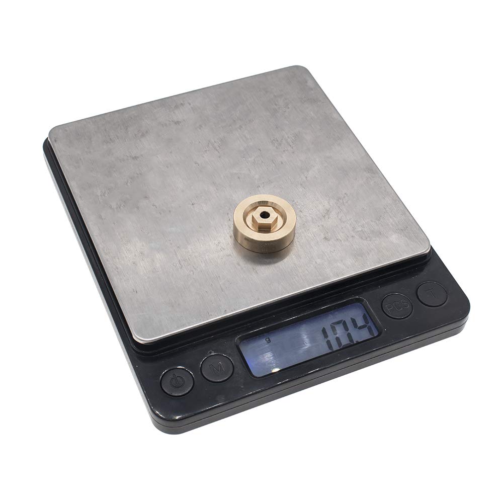 CODA RACING 4pcs 10.4g Brass Wheel Weights Hex Adapter 5mm for AXIAL SCX24 AXI00001 AXI00002 AXI00005 AXI00006 Upgrades 1/24 RC