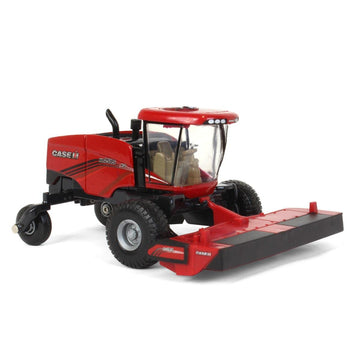 ERTL 1/64 Case IH WD2505 Windrower, Metal, Red, Model 44282 with RD165 Rotary Head & Sickle Bar Head