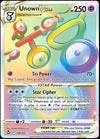 Unown Vstar 199/195- Silver Tempest - Full Art Rainbow - Pokemon Secret Rare