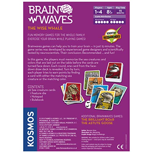 Brainwaves: The Wise Whale - A Kosmos Game from Thames & Kosmos | Fun, Scientist Approved, Family-Friendly Games to Sharpen Your