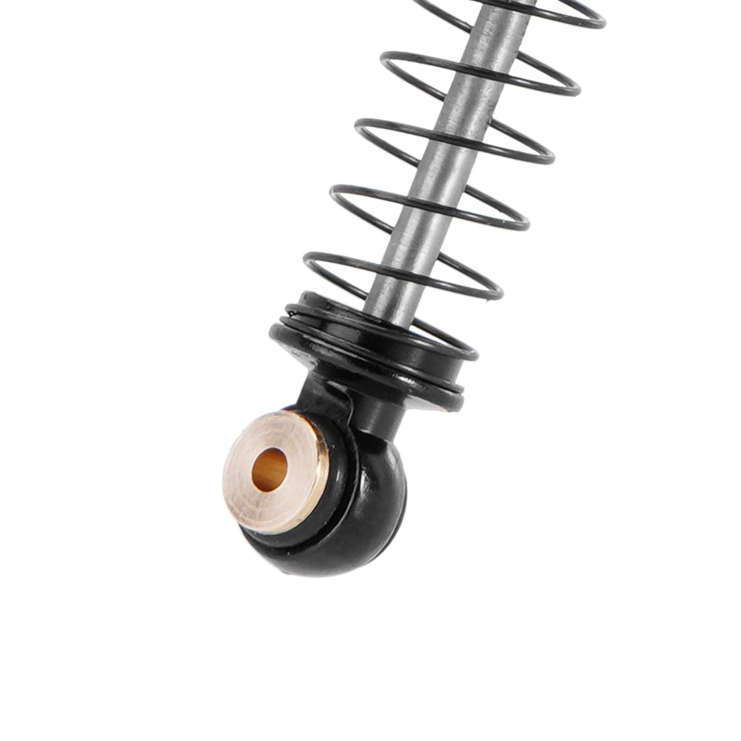 INJORA 51mm Shocks-Long Travel Threaded Double Barrel Damper for Axial AX24 SCX24 Upgrade 1/24 RC Crawler(Gold)