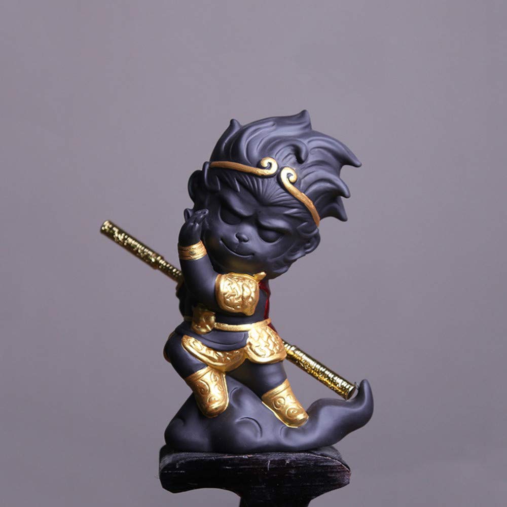 Kingzhuo Collectible Dolls Figurines Monkey King Figurine Sun Wukong Figures Statue Aquarium Safe