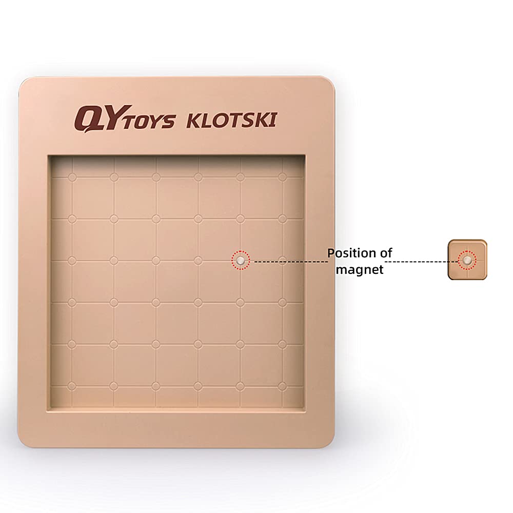 Liangcuber Qy Toys 6X6 Klotski Puzzle Magnetic Sliding Number Puzzle Abs Brain Teasers Toy Tangram Jigsaw Intelligence (35-Digit