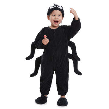 Hsctek Toddler Spider Costume, Baby Spider Cosplay Boys Girls, Infant Halloween Onesie Costume Newborn 4T
