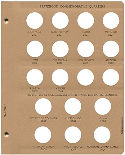 Dansco US Statehood Quarter with Territories Date Set Coin Album 1999-2009 #7146