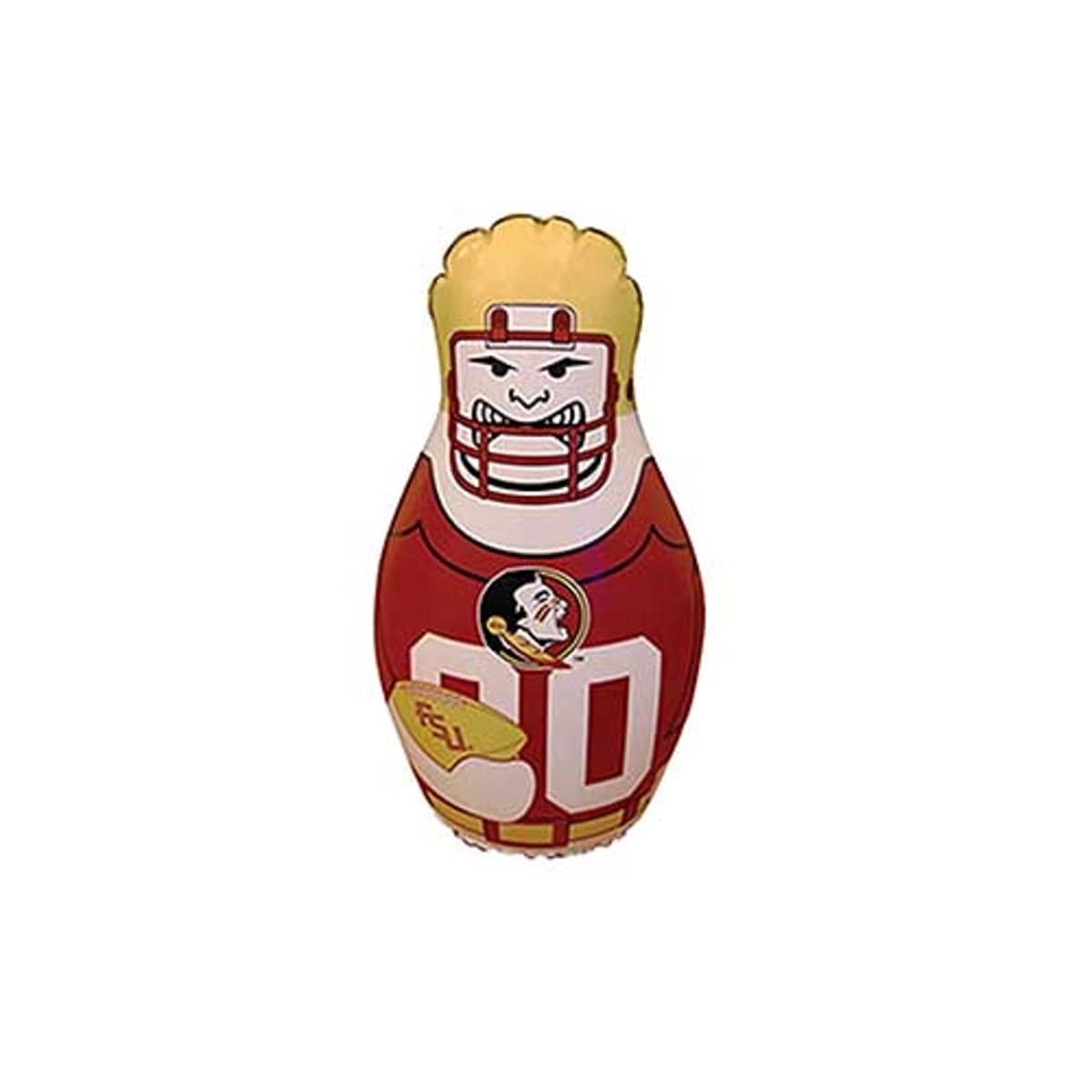 Fremont Die NCAA Florida State Seminoles Inflatable Tackle Buddy Punching Bag, Mini 12" Tall, Team Colors, Model 45699