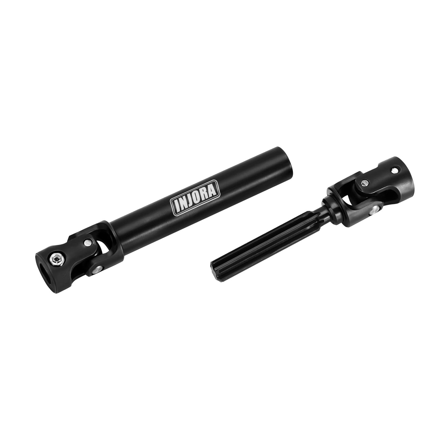 INJORA Hardened Steel Drive Shafts for 1/18 RC Crawler TRX4M, Small, Black, Model 4M-84BK, 23g/Set Upgrade