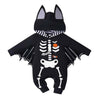 Baby Bat Costume: Baby Boy Halloween Costumes Infant Costume Newborn Cloak Romper Bat Ears Jumpsuit With Wings Cosplay Toddler Vampire Dress Up Hooded Clothes Photoshoot Black Skull Spider 0-3 Months