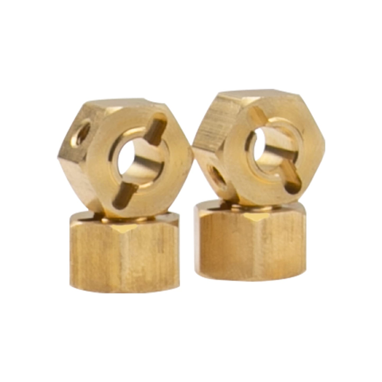 ShareGoo Brass 12mm Hex Wheel Hub Wheel Drive Hex Adapter Compatible with Axial SCX10 Wraith 90027 90046 Tamiya CC01 D90 Redcat