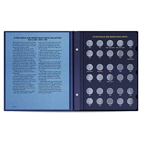 Whitman Indian Head Cent Coin Album 1856-1909, Leather, Album #9111