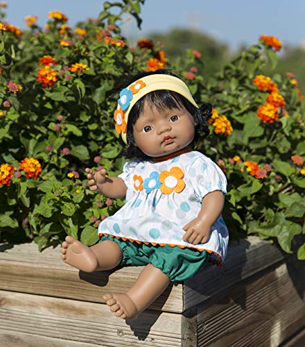 Miniland Educational - 15'' Anatomically Correct Baby Doll, Hispanic Girl