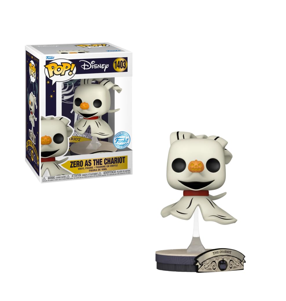 Funko The Nightmare Before Christmas Pop! Zero As The Chariot Vinyl Figure limited availability 1403
