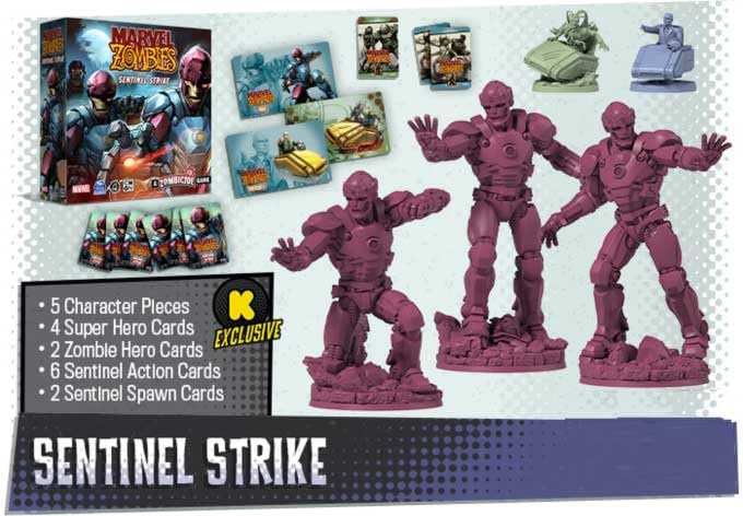 CMON Marvel Zombies: Sentinel Strike Kickstarter Exclusive Model MZB-KS06