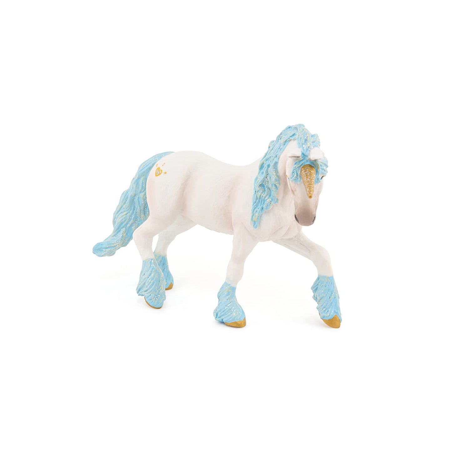 Papo Magic Unicorn With Blue Toy Figure