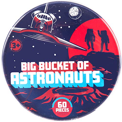 Astronaut & Space Toy Action Figure Playset- 60Pc Set Includes Astronauts, Rockets, Spaceship Shuttle, Satellites & More- Great For Imaginative Play, School Projects, Dioramas, Birthday Gifts For Kids