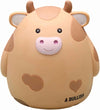 H&W Cow Piggy Bank, Unbreakable Coin Box For Kids, Cute Animal Money Bank Birthday For Boys Girls,Coin Saving Boxes (Yellow)