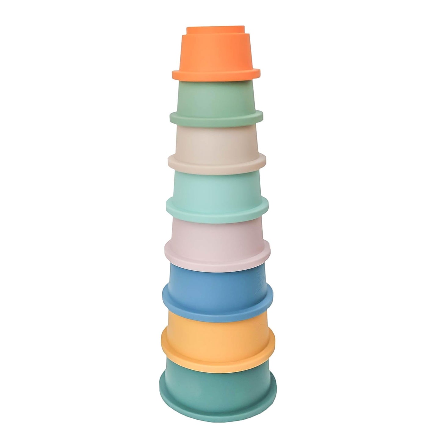Copper Pearl Stacking Cups: 8-Piece Set Baby Stacking Cups - Bath Toys or for The Beach, Baby Puzzle, BPA Free, Bath Cups - Soft