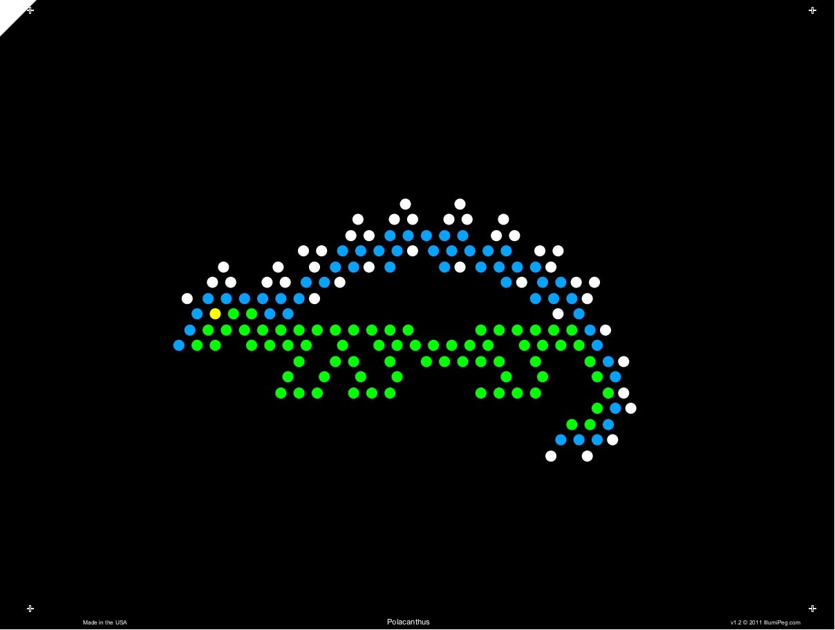 Illumipeg Dinosaur Refill Templates For Pre-1994 Original Lite Brite (10 Sheets, 9X12)