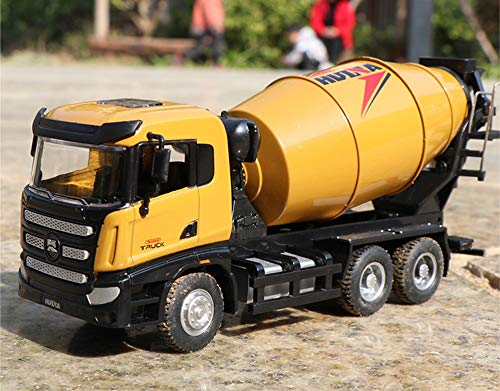 Gemini&Genius Construction Vehicle Cement Truck Toy For Kids, Heavy Duty Cement Mixer Truck For Pretend Play, 1/50 Scale Diecast