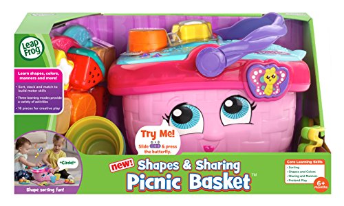 Leapfrog Shapes And Sharing Picnic Basket, Pink