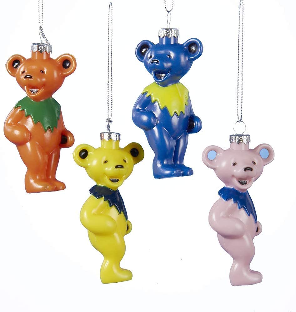 Grateful Dead Dancing Bears Ornaments, 4-Pack