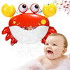 Yuistre Baby Bath Toys Crab:Bubble Machine Bath Toy Crab Bath Bubble Maker,Blow Bubbles And Plays Childrens Songs,Battery Operat