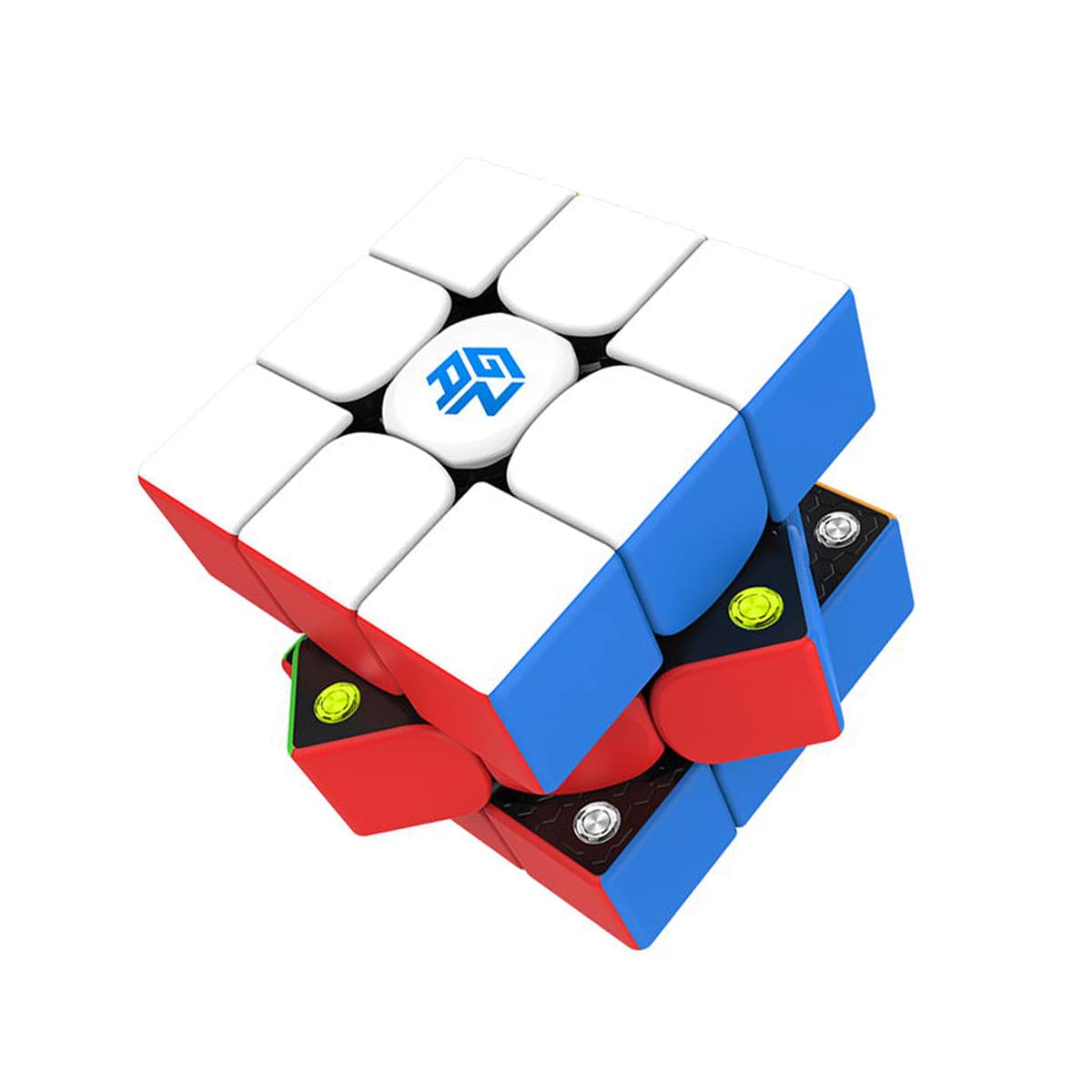 Hellocube Gan 356 M 3X3 Magic Speed Cube Stickerless 3X3X3 Magnetic Cube Gans 356M(Lite Ver 2020,No Extra Ges)