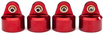 Traxxas 8964R Shock Caps, Aluminum (Red-Anodized), Gt-Maxx Shocks (4)