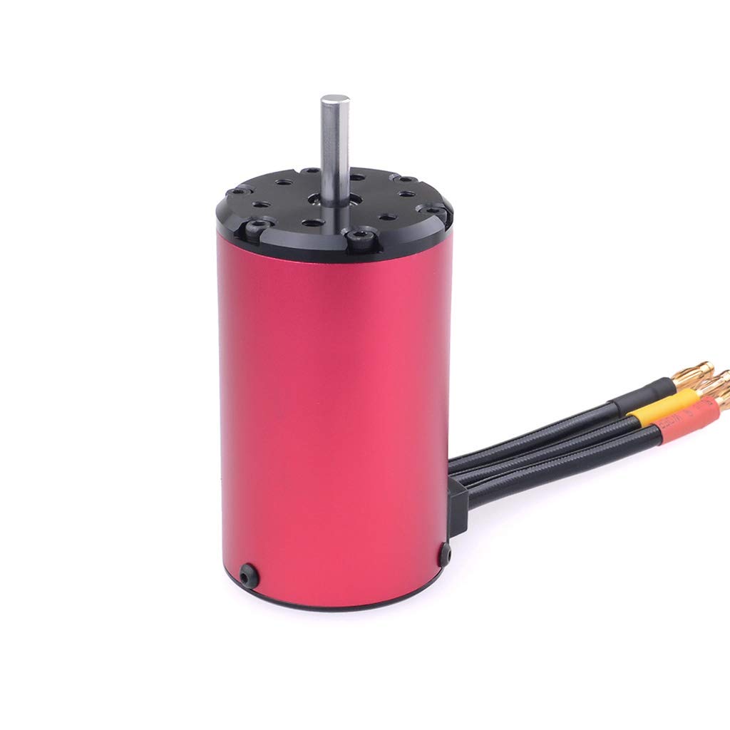 KingVal Replacement 4068 2650KV Waterproof Brushless Motor Shaft 5mm Compatible with 1/8 RC Car