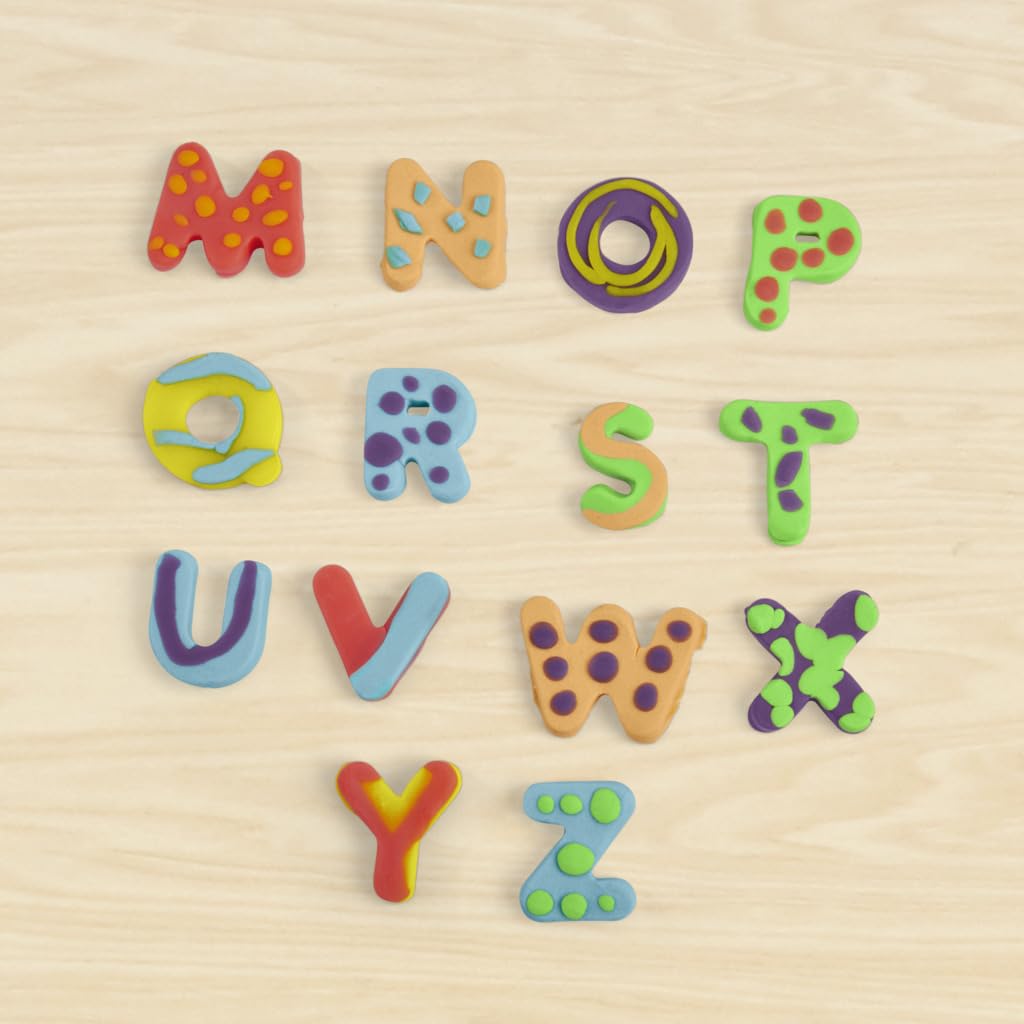 Play-Doh Fundamentals Letters with 26 Letter Stamper Tools and 6 Colors of Play-Doh