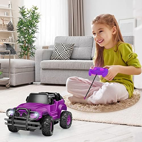 Ynanimery Remote Control Car, Purple Rc Truck for Girls Toddlers, 1:20 Scale RC Truck All Terrain Trucks, Rc Car Toys Gift for K