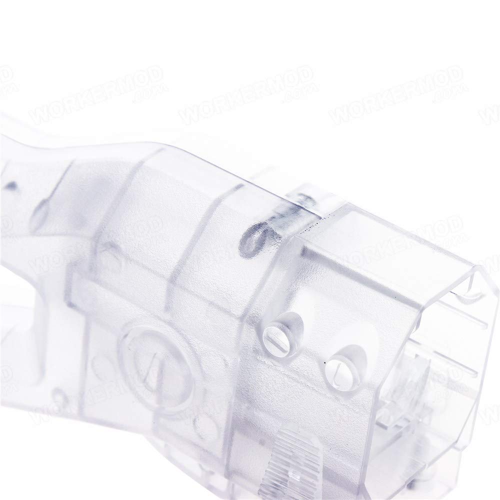 Worker Ak Style Shoulder Stock For Nerf N-Strike Elite And Nerf Modulus Series Toy (Transparent White)