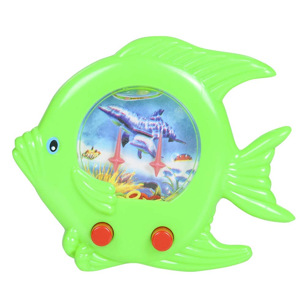 Fish Water Ring Toss Toy - (Pack Of 12) Water Ring Game Handheld Retro Game Pocket Travel Toys For Car Game Road Trip Activities