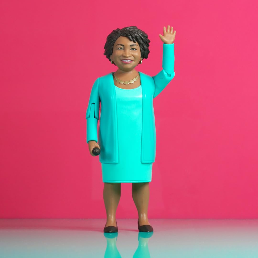 Fctry Stacey Abrams Real Life Political Action Figure: Collectible, Novelty, Stocking Stuffer Holiday Idea For Adults, Cute Desk Accessories For Home & Office