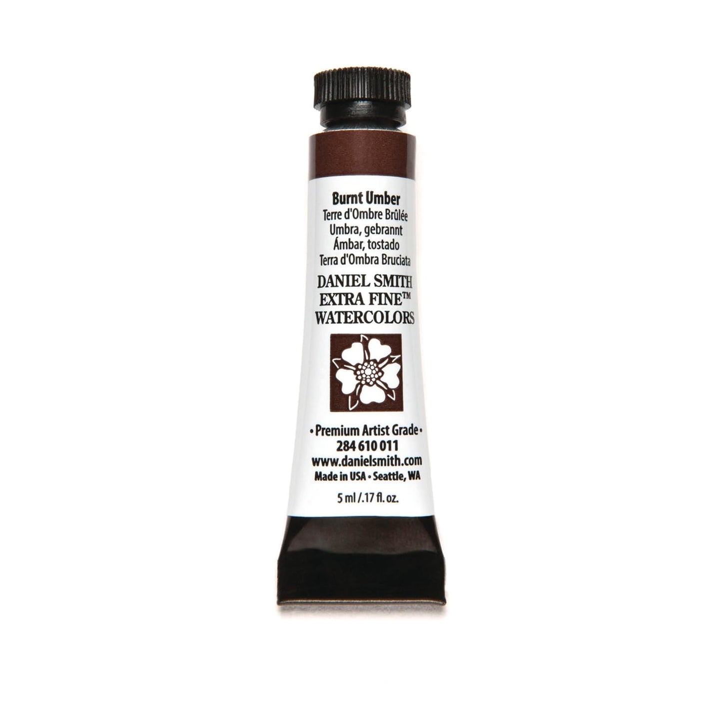 Daniel Smith 284610011 Extra Fine Watercolors Tube, 5Ml, Burnt Umber, 1.7 Fl Oz (Pack Of 1)
