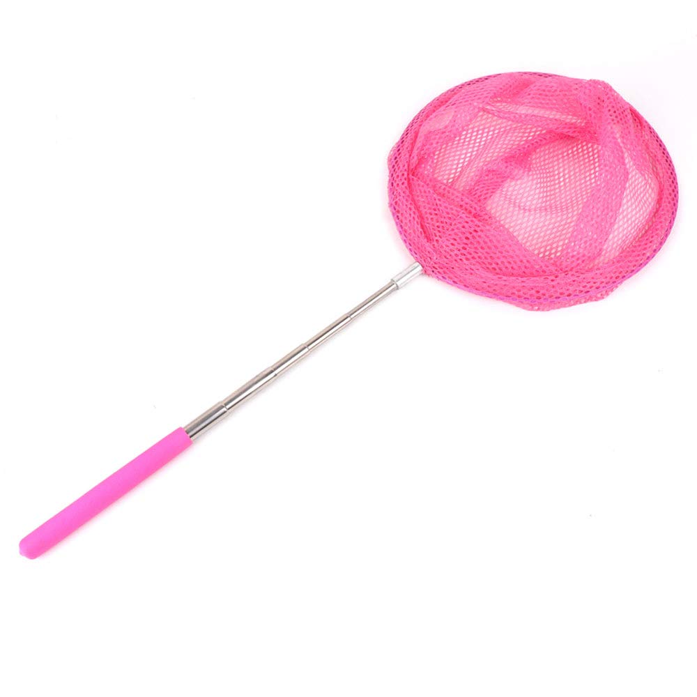 Kiseer 7 Pieces Colorful Telescopic Kids Fishing Net Butterfly Net Catching Insects Bugs Nets Beach Toys For Kids Outdoor Playing