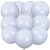 Kalor 10 Pcs 22 Inch White Mylar Balloons, Large 4D Giant Round Foil Balloon Big Mirror Metallic Balloons For Birthday Party Baby Shower Gender Reveal Supplies