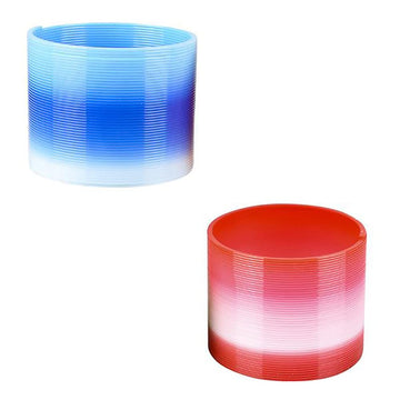 Chochkees Plastic Two-Tone Coil Spring, Goody Bag Fillers, Party Favor For Kids, 3'' Inches (80Mm) (2-Pack)